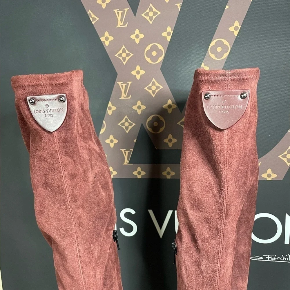 Louis Vuitton Boots LV Podium Platform Boots Authentic COA LV Tall Boots 🔥